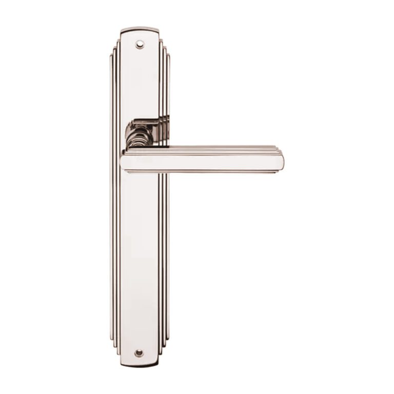 Un maner elegant și strălucitor din nichel lucios, perfect pentru a adăuga un strop de glamor mobilierului tău.