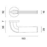 Mâner DETAZIA cu rozetă rotundă - imagine 2