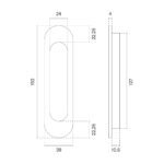 Mâner scoică 7040 39x152 mm - imagine 2